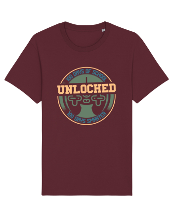 100 Days Of School Unlocked 100 Days Smarter Burgundy