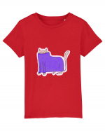 pisica in pulover violet pufos Tricou mânecă scurtă  Copii Mini Creator