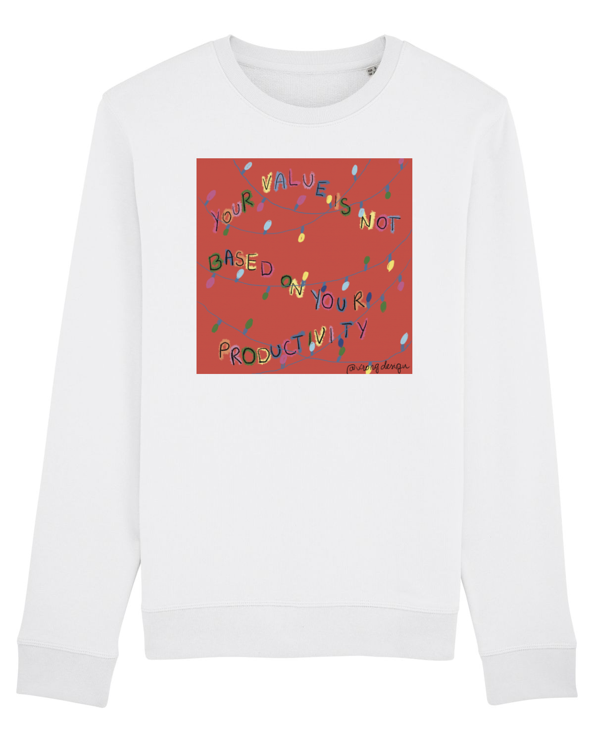 Bluză mânecă lungă Unisex Rise White