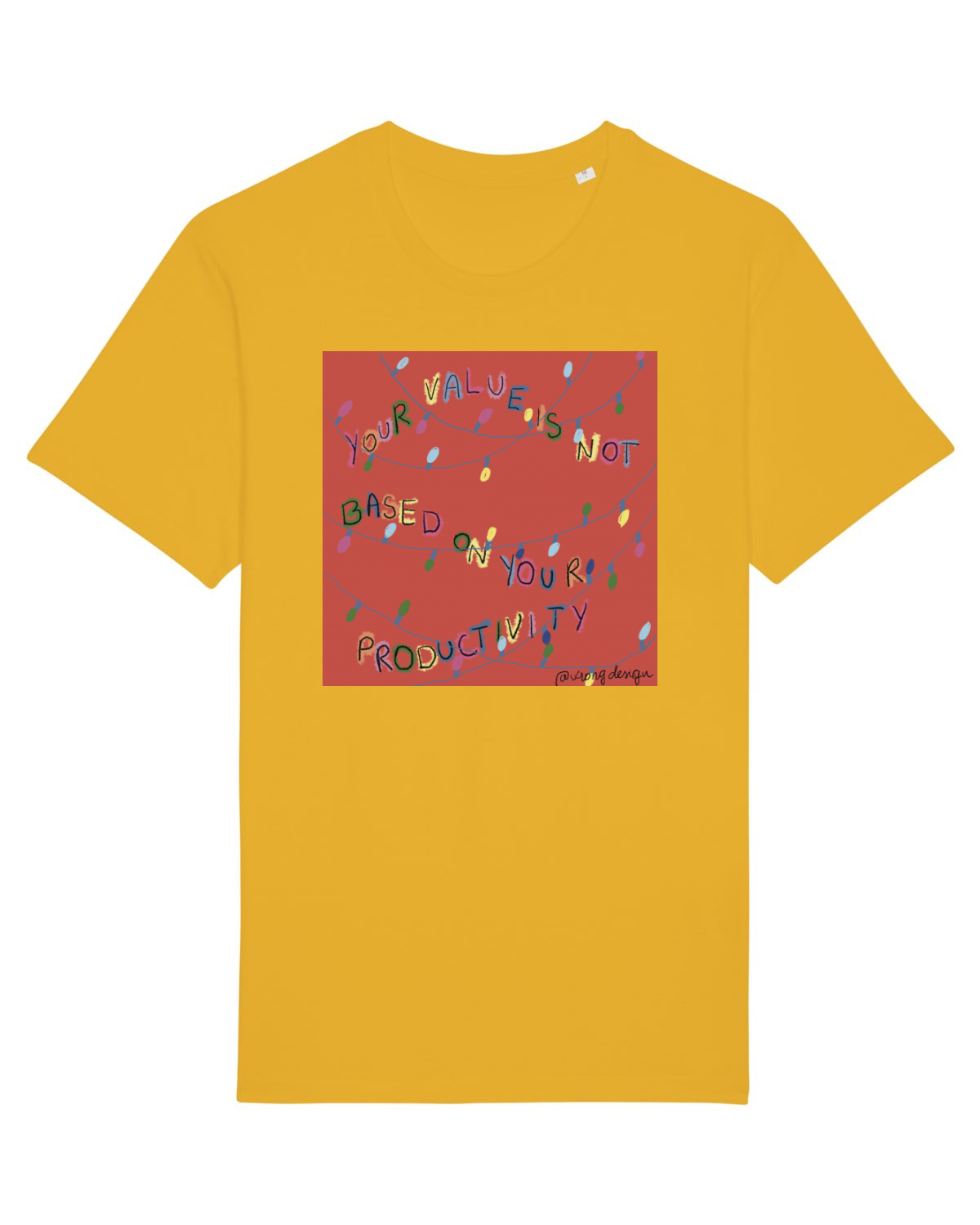 Tricou mânecă scurtă Unisex Rocker Spectra Yellow