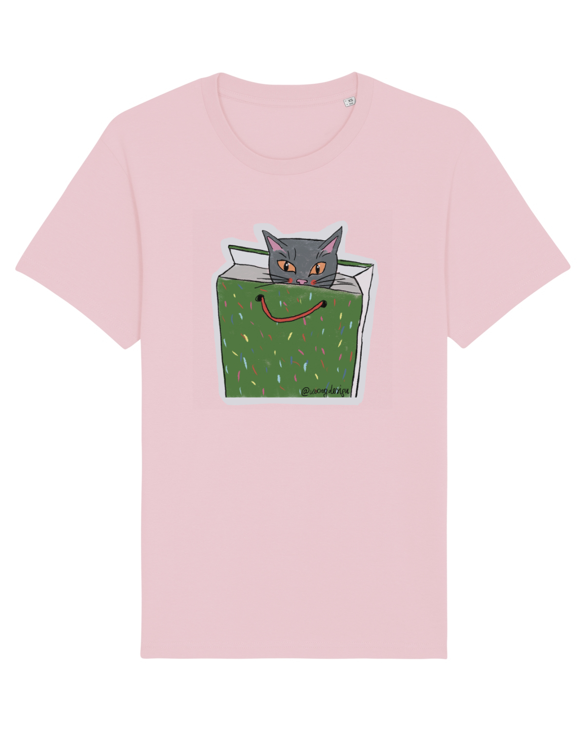 Tricou mânecă scurtă Unisex Rocker Cotton Pink