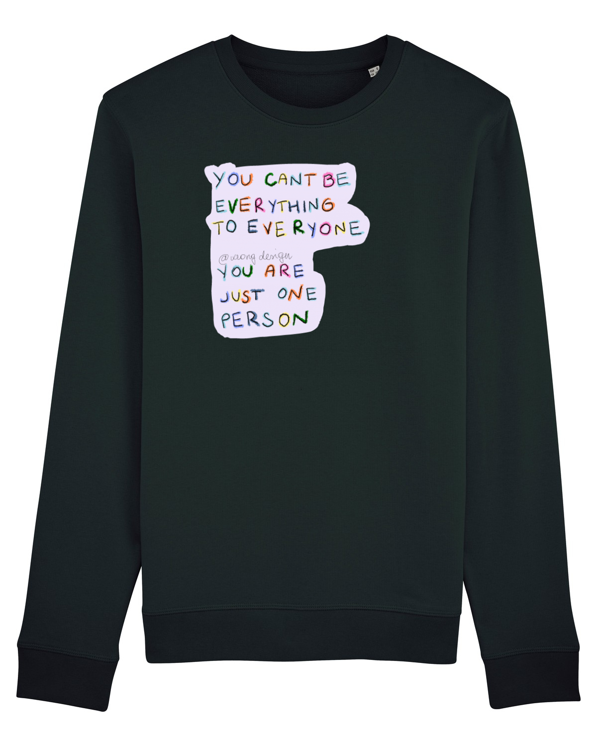 Bluză mânecă lungă Unisex Rise Black
