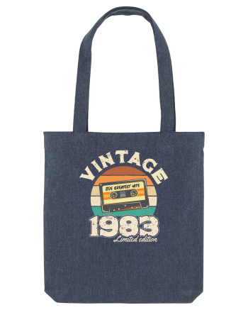Vintage 1983 Retro sunset casette Midnight Blue