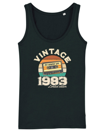 Vintage 1983 Retro sunset casette Black