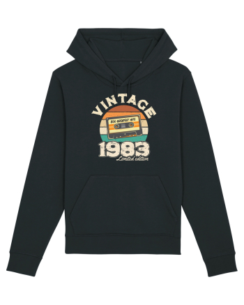 Vintage 1983 Retro sunset casette Black