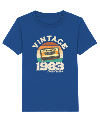 Vintage 1983 Retro sunset casette Majorelle Blue
