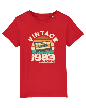 Vintage 1983 Retro sunset casette Red