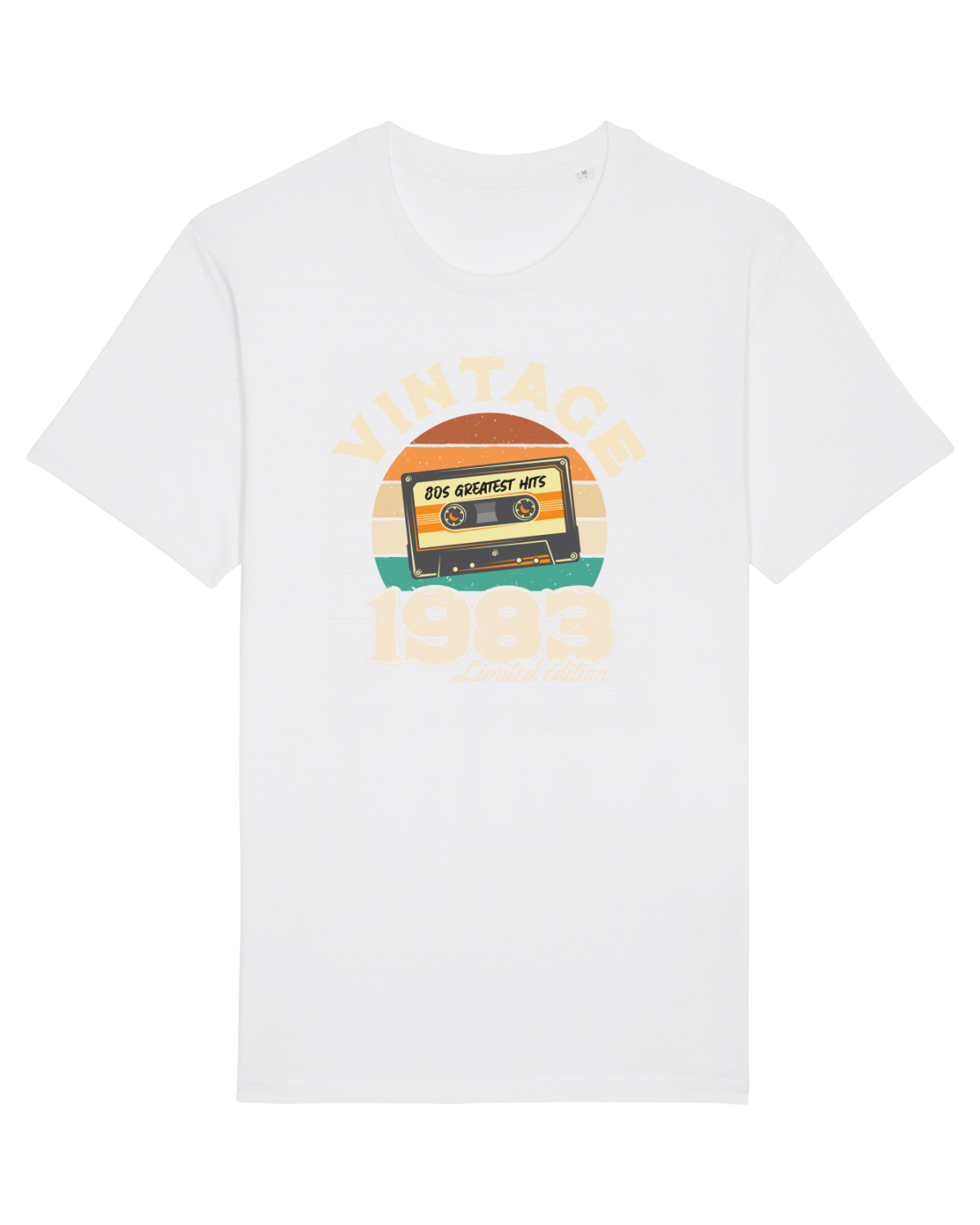 Tricou mânecă scurtă Unisex Rocker White