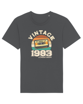 Vintage 1983 Retro sunset casette Anthracite