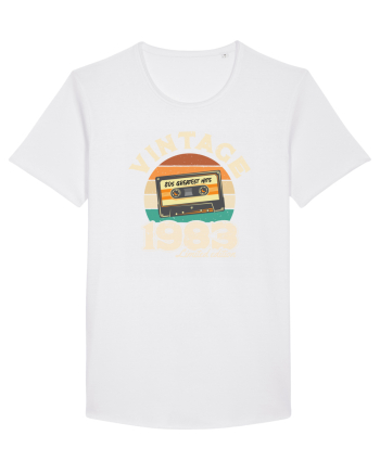 Vintage 1983 Retro sunset casette White