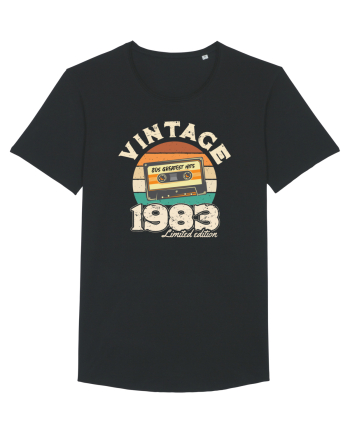 Vintage 1983 Retro sunset casette Black