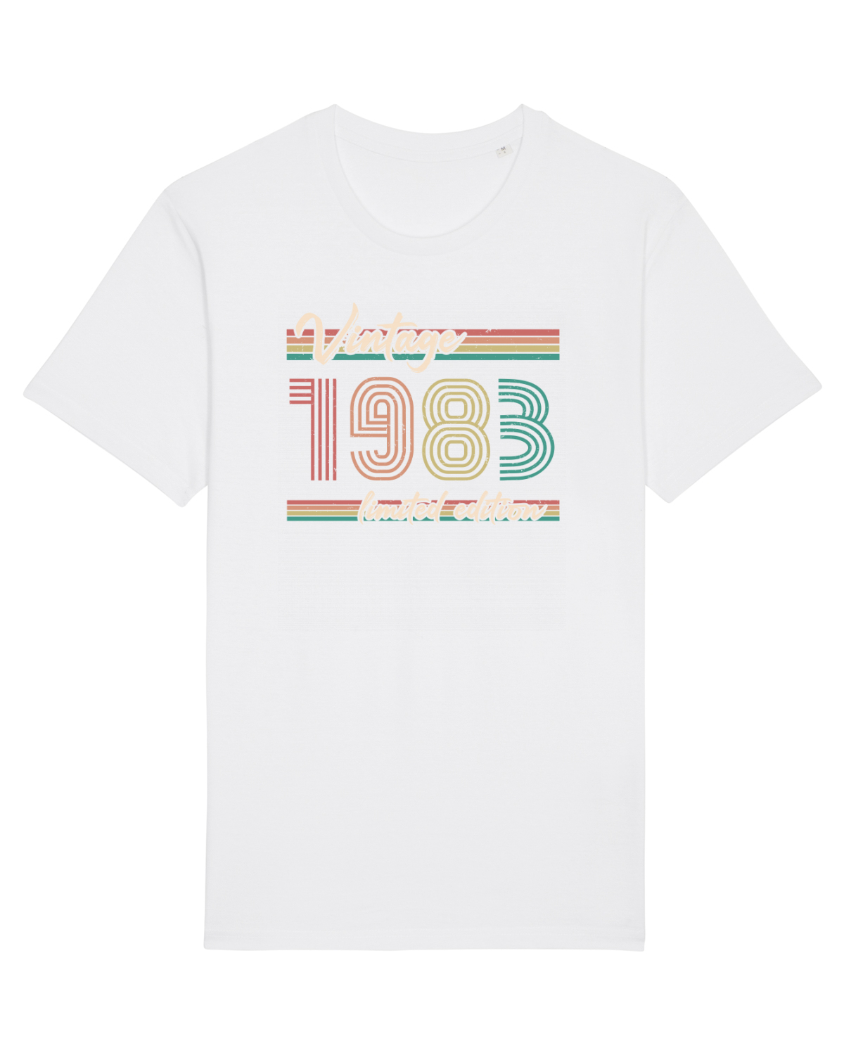 Tricou mânecă scurtă Unisex Rocker White