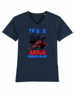 Anger Management Tricou mânecă scurtă guler V Bărbat Presenter