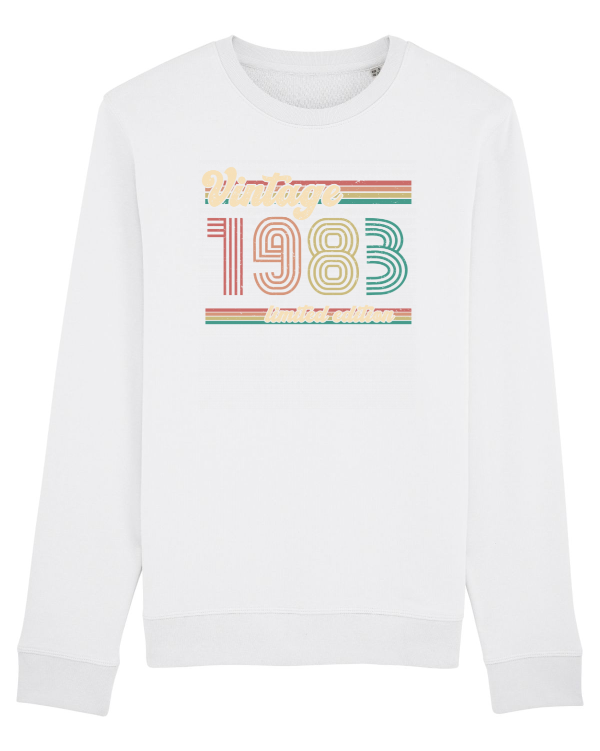 Bluză mânecă lungă Unisex Rise White