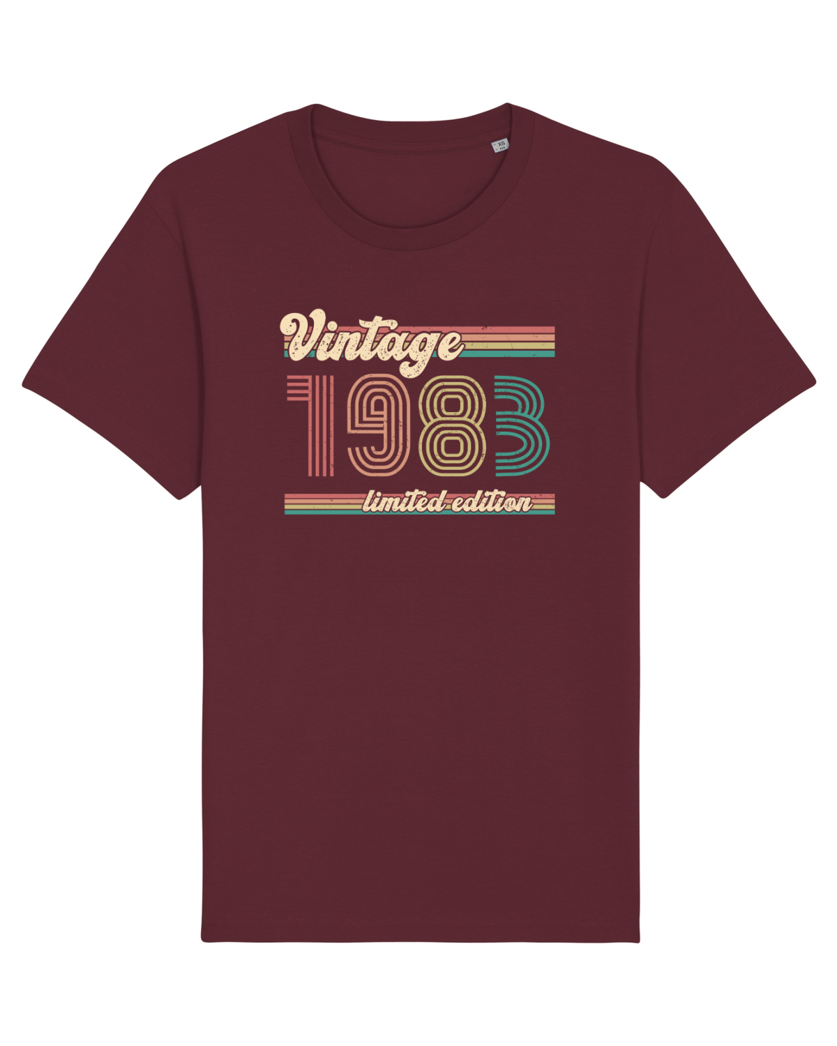 Tricou mânecă scurtă Unisex Rocker Burgundy