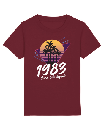 Synthwave 1983 SW born into legend Burgundy