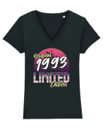 Synthwave 1993 SW original limited edition Tricou mânecă scurtă guler V Damă Evoker