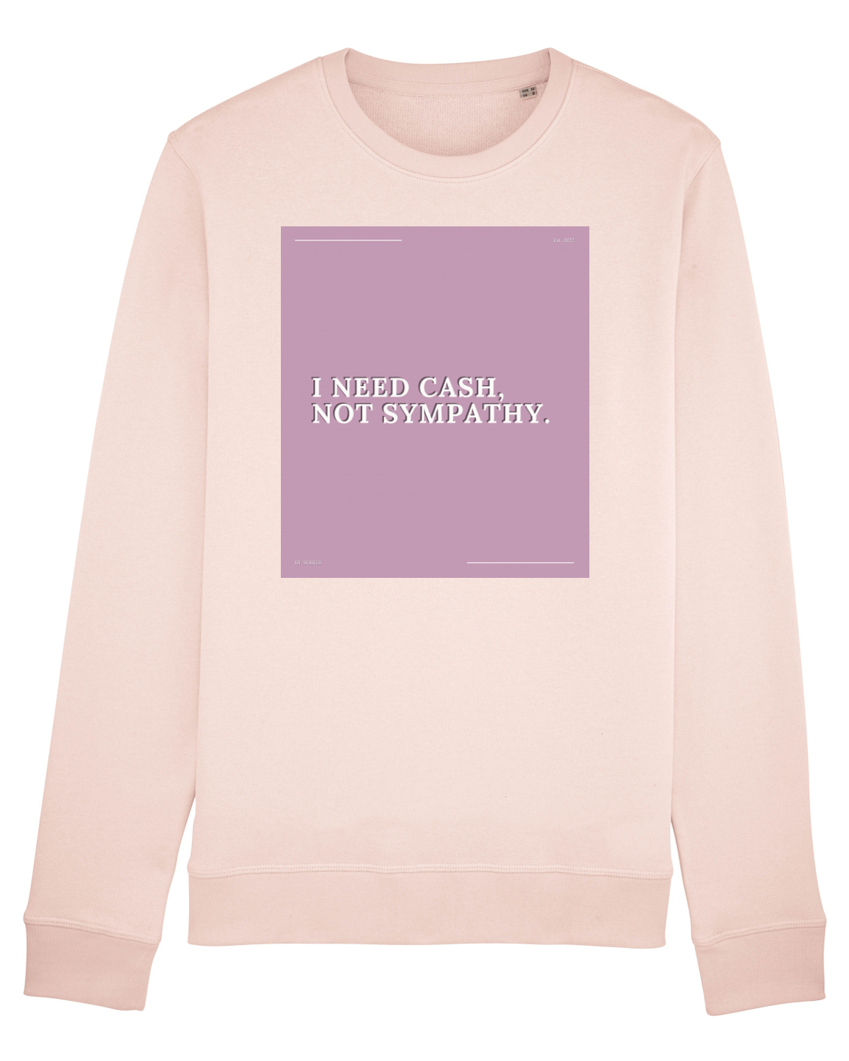 Bluză mânecă lungă Unisex Rise Candy Pink