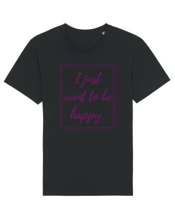 i just want to be happy6 Black