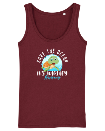 Save the ocean Burgundy
