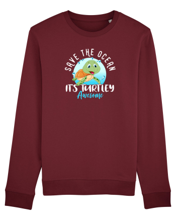Save the ocean Burgundy