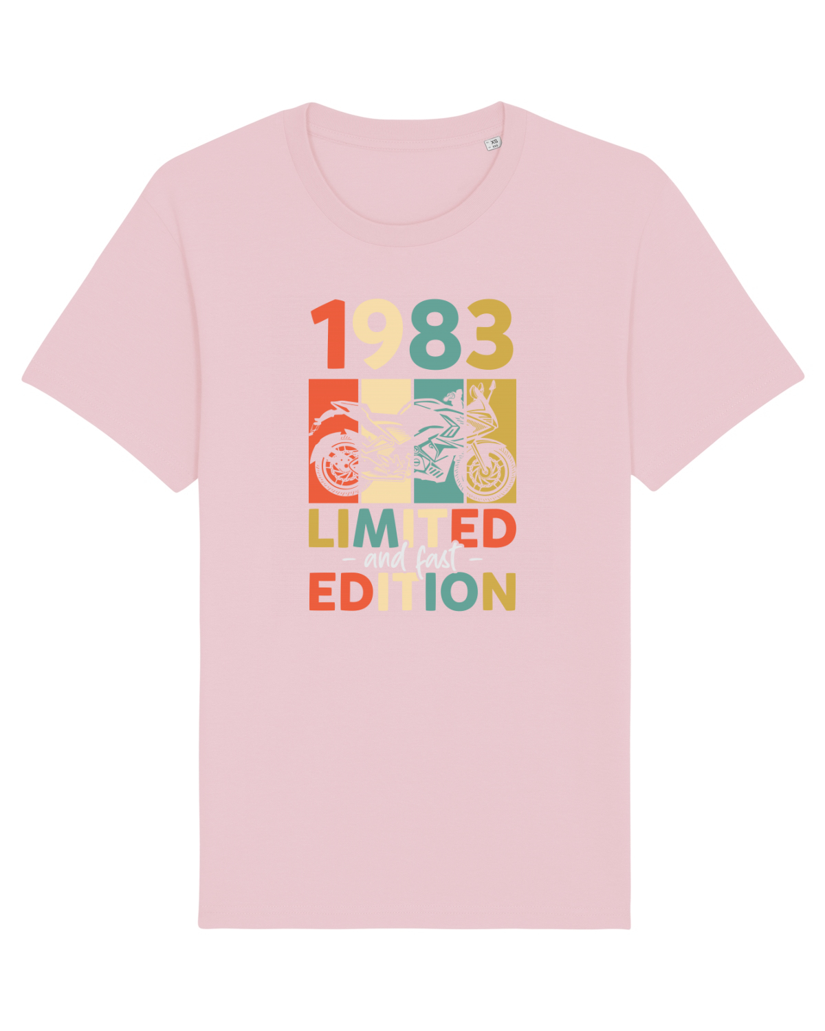 Tricou mânecă scurtă Unisex Rocker Cotton Pink