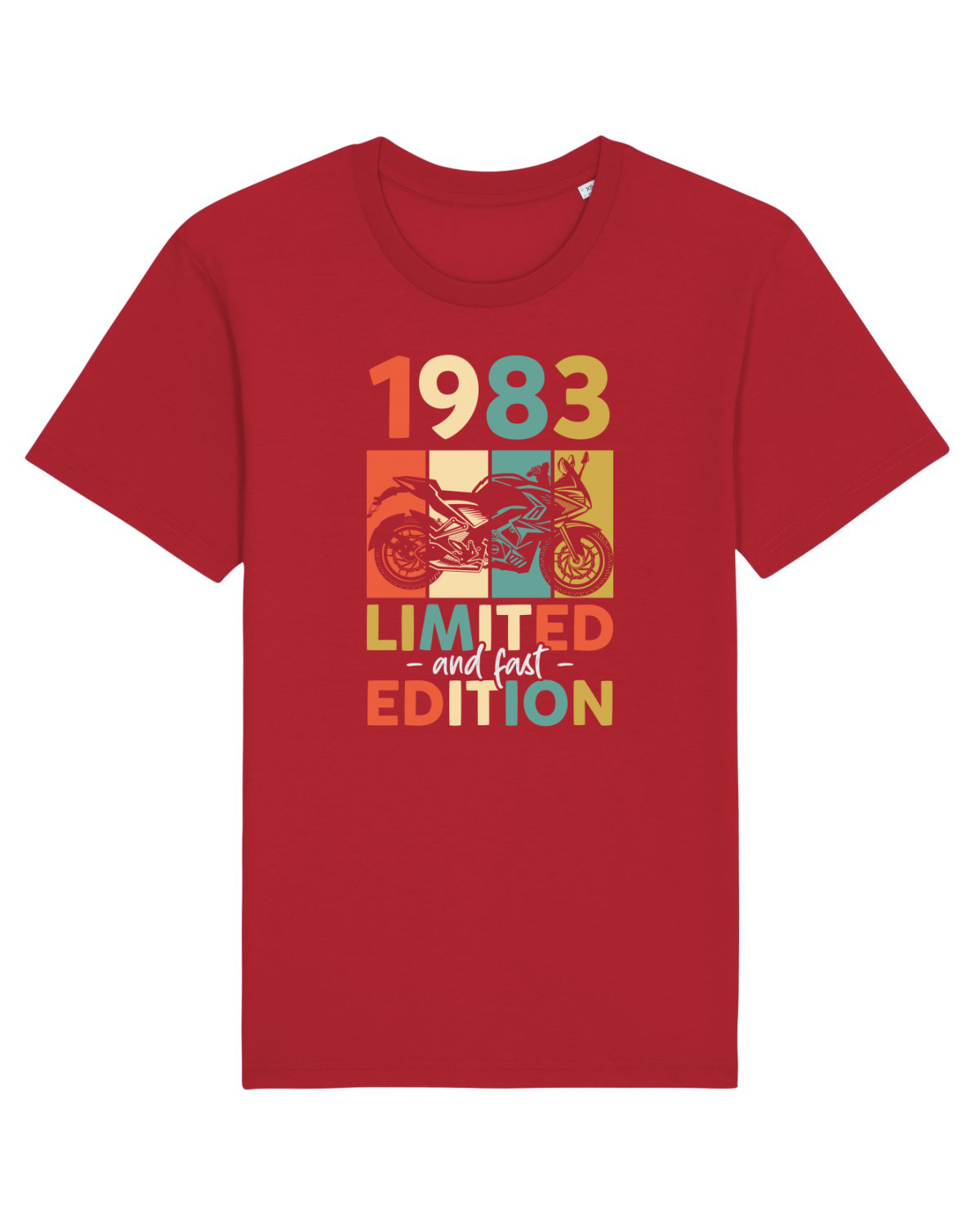 Tricou mânecă scurtă Unisex Rocker Red