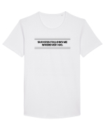 success follows me wherever i go3 Tricou mânecă scurtă guler larg Bărbat Skater