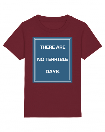 there are no terrible days4 Burgundy