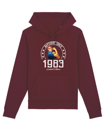 Awesome woman since 1983 Burgundy