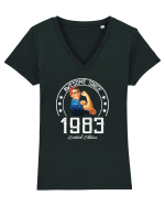Awesome woman since 1983 Tricou mânecă scurtă guler V Damă Evoker