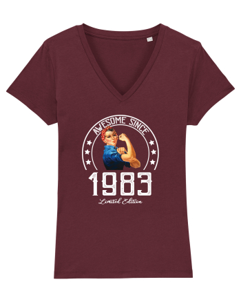 Awesome woman since 1983 Burgundy