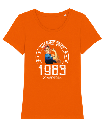Awesome woman since 1983 Bright Orange