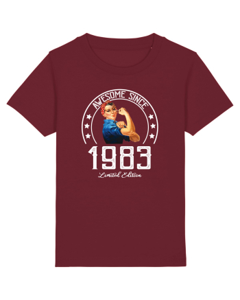 Awesome woman since 1983 Burgundy