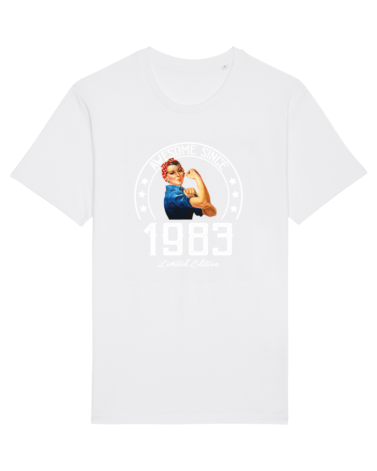 Tricou mânecă scurtă Unisex Rocker White