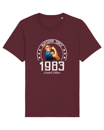 Awesome woman since 1983 Burgundy