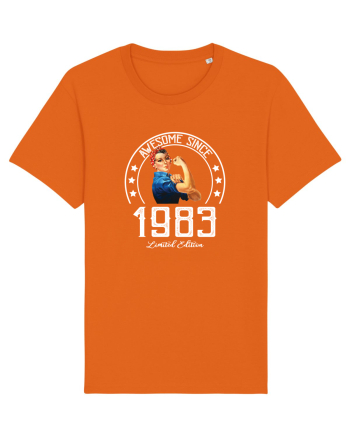 Awesome woman since 1983 Bright Orange