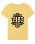 Limited edition 1983 vintage quality Tricou mânecă scurtă guler larg fitted Damă Expresser