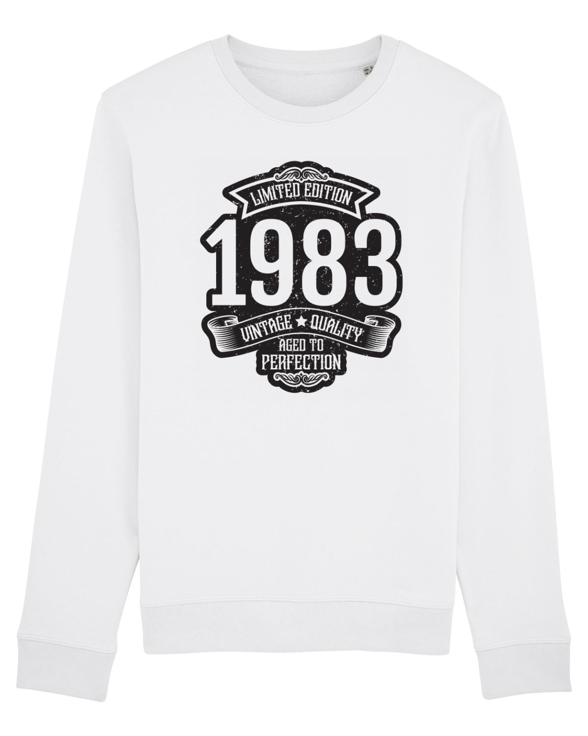 Bluză mânecă lungă Unisex Rise White