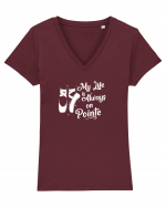 Balerina Tricou mânecă scurtă guler V Damă Evoker