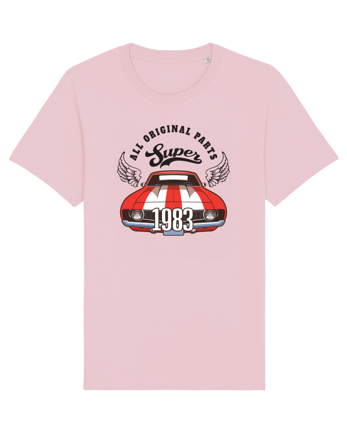 Tricou mânecă scurtă Unisex Rocker Cotton Pink