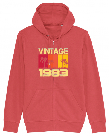 Vintage 1983 - sunny palm trees Carmine Red