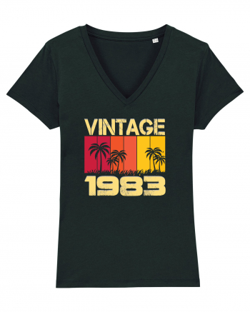 Vintage 1983 - sunny palm trees Black