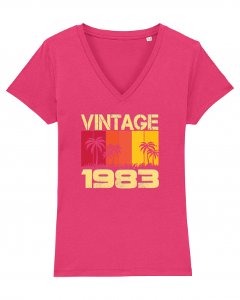 Vintage 1983 - sunny palm trees Raspberry