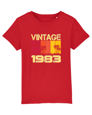 Vintage 1983 - sunny palm trees Red