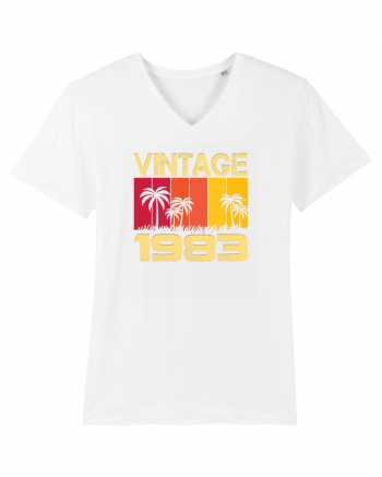 Vintage 1983 - sunny palm trees White