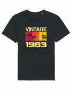 Vintage 1983 - sunny palm trees Tricou mânecă scurtă Unisex Rocker