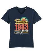 Vintage 1983 limited edition Tricou mânecă scurtă guler V Bărbat Presenter