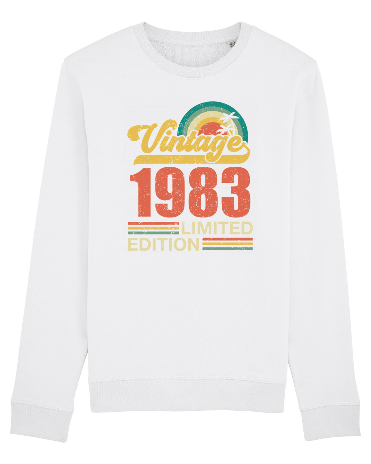 Bluză mânecă lungă Unisex Rise White
