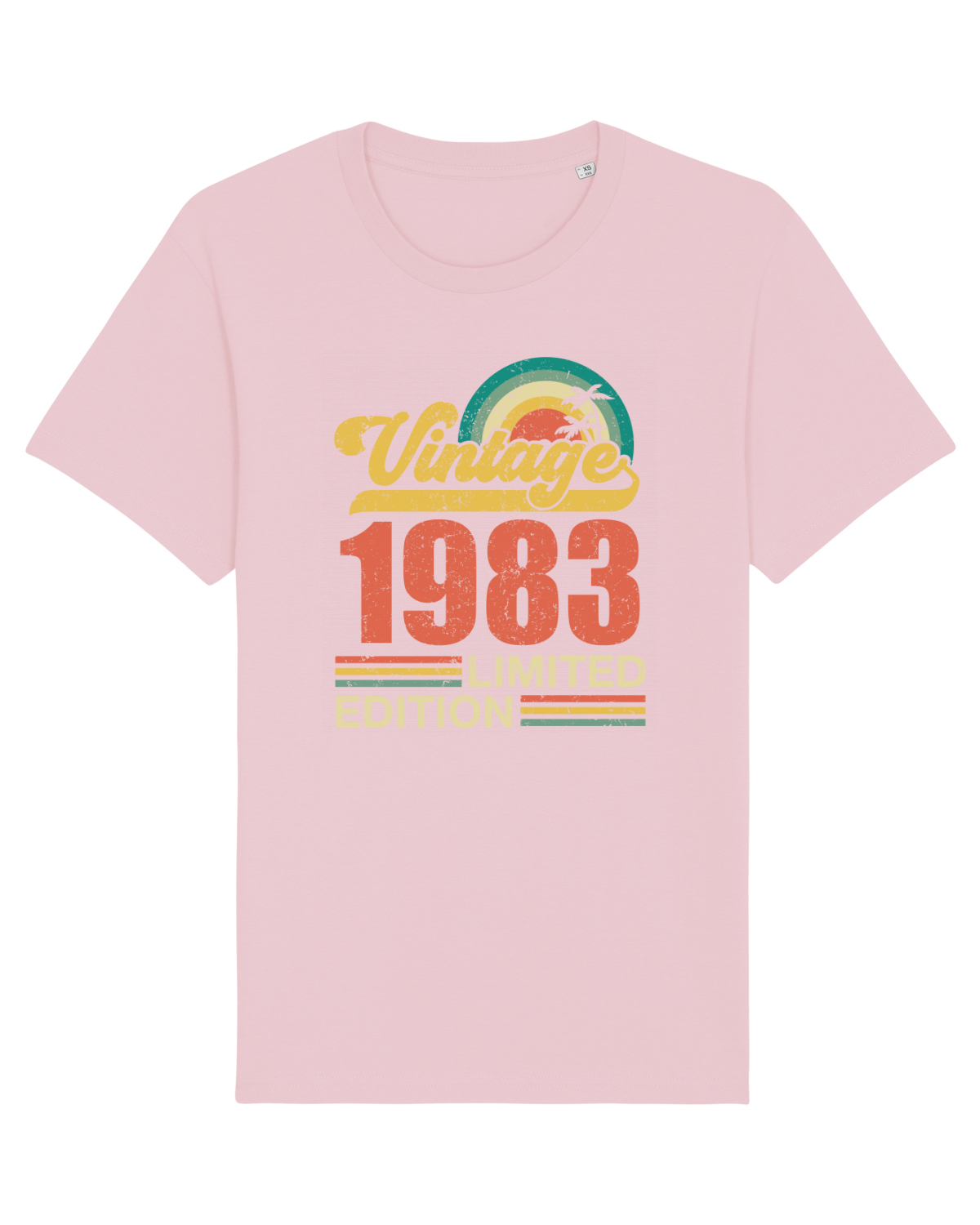 Tricou mânecă scurtă Unisex Rocker Cotton Pink